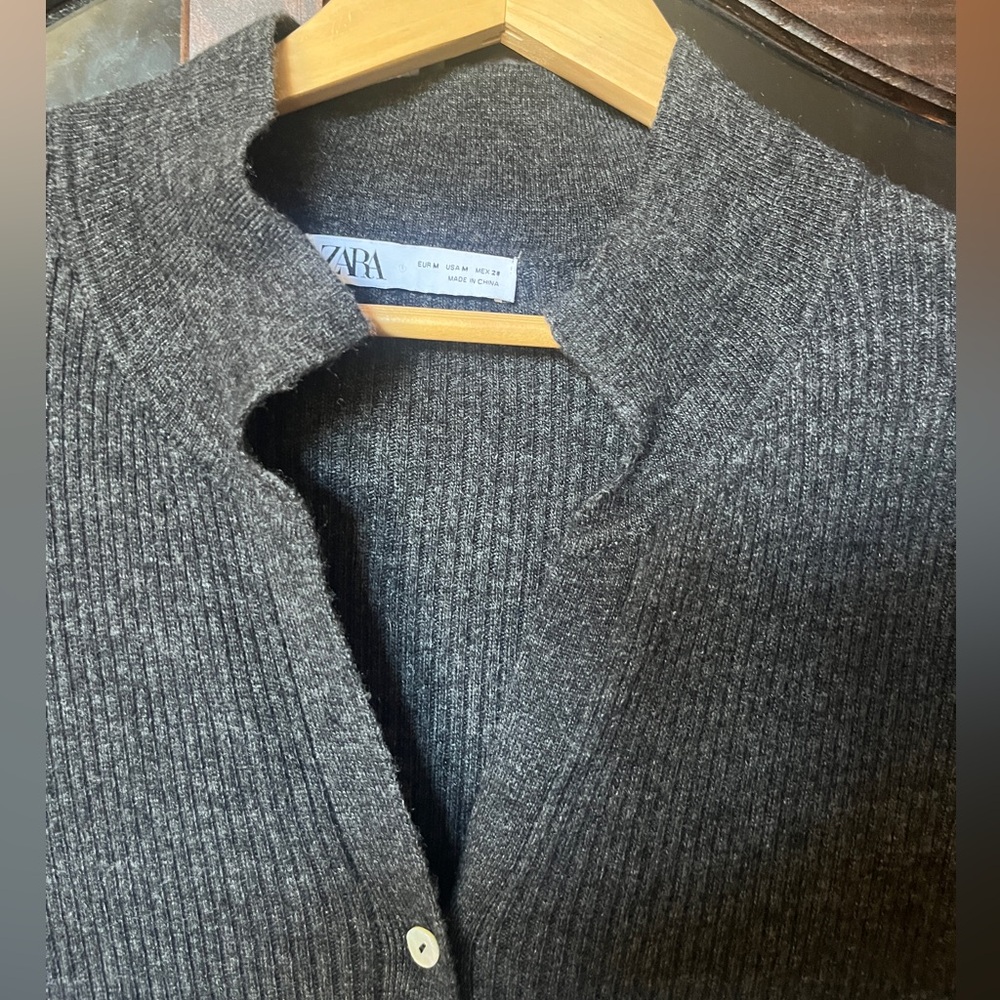 Zara Rib-Knit Sweater Dress